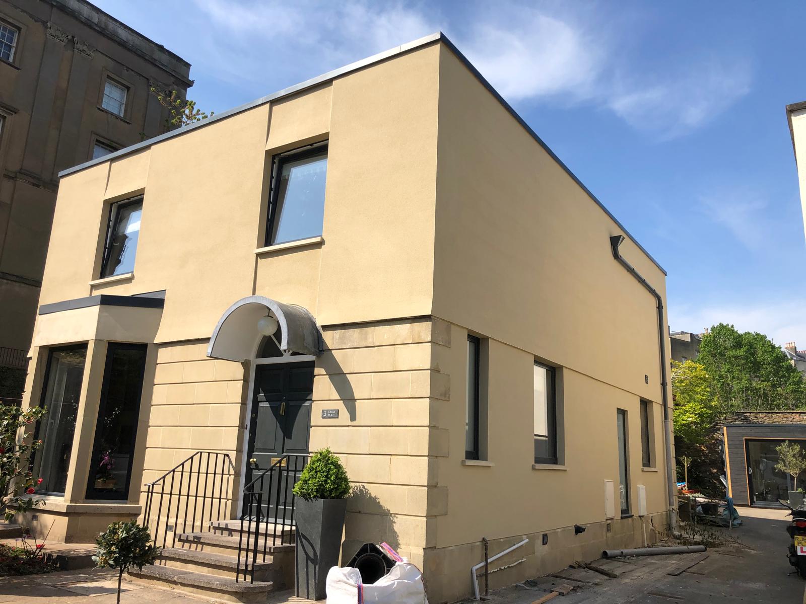 Modern two-storey building refurbished by RSJ Construction in Bristol